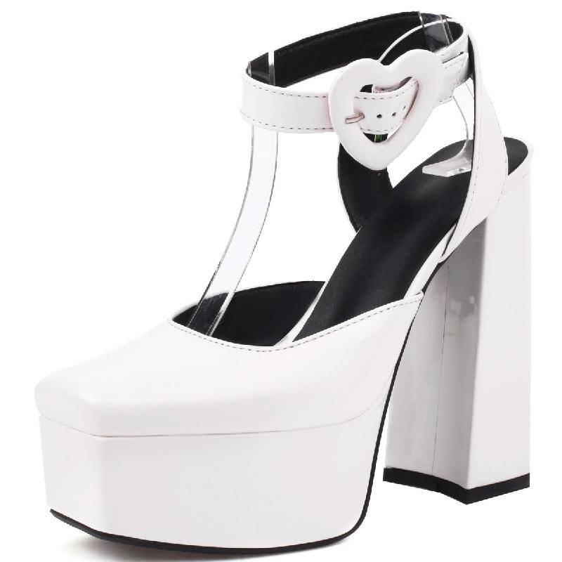 Sexy Platform Sandals Women Summer Shoes 2024 High Heels Fashion Black White Party Dance Stripper Shoes Women's Flip Flops