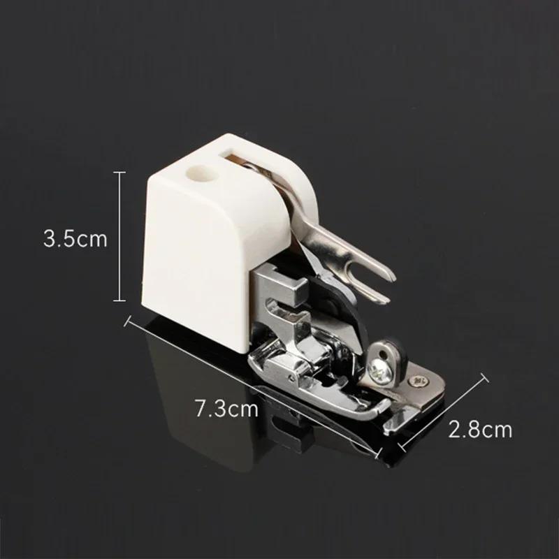 Industrial Overlock Presser Foot Built-in Side Cutter - Heavy Duty Stainless Steel Low Shank Sewing Machines CY-10 Compatible
