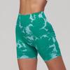 High Waist Tie-Dye Yoga Shorts for Women - Tummy Control & Butt Lift, Sports Fitness Style