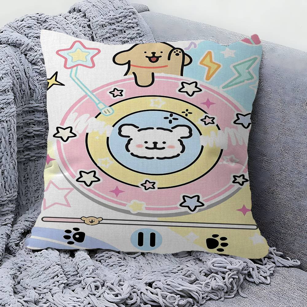 Kawaii Line Dog Cushion Cover Decorative Pillow Sofa Home Decor case pillow cases
