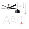 Prodlužovací řetízek pro stropní ventilátor, délka 1 metr