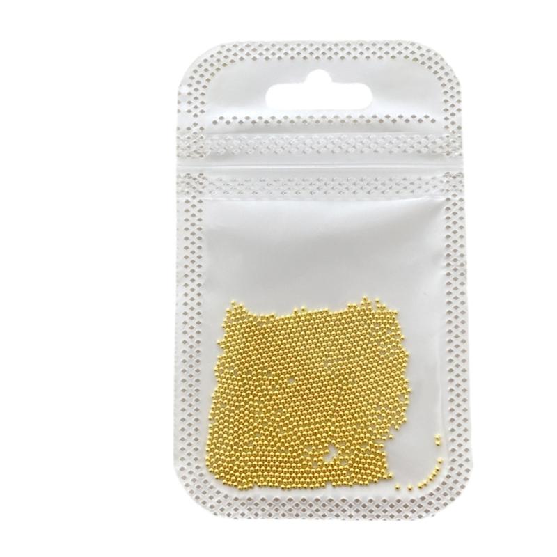 Multi-Size Nail Caviar Beads Micro 3D Nail Art Decorations Mini Metal Nail Beads Nails Jewelry DIY Nail Designs Gifts