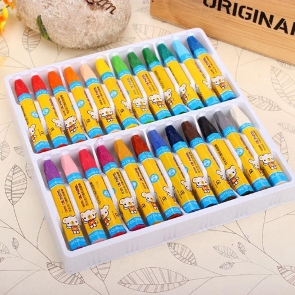 Oil Pastel Crayons and Drawing Pens Set for Kids and Students - Available In 12, 18, 24, or 36 Colors