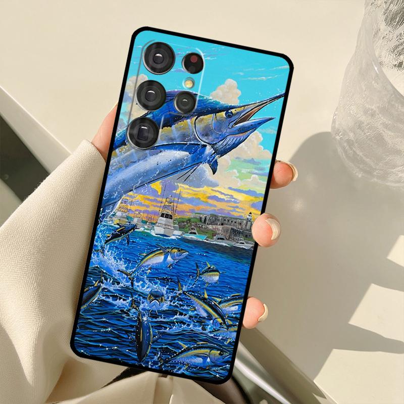 Mahi Gamefish Case For Samsung Galaxy S22 S21 Ultra Note 20 S8 S9 S10 Note 10 Plus S20 FE S21 FE Cover