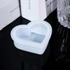 Heart Candle Mold 3D Heart Sticky Note Holder Mold Portable Crafting Supplies Soap Making Accessories For Epoxy Resin Plaster