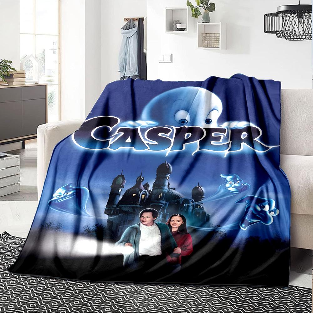 1pc Casper3 Blanket, Gift, for Men and Women, Soft Blanket, Good for Sofa Bed Couch Travel, Lightweight Flannel Blanket
