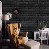 3D anti fouling self-adhesive bedroom retro solid color wall sticker 38.5X35cm waterproof wallpaper