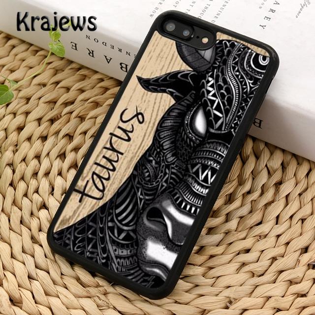 Krajews Taurus Bull Soft Phone Case Cover For iPhone 17 Air 16 15 14 Plus 11 12 13 Pro Max Coque Shell Fundas