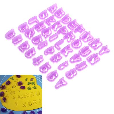 40ks/1 sada Dort Dopis na pečení Dort Cookie Fondant Abeceda Číslo Forma Forma pro kutily