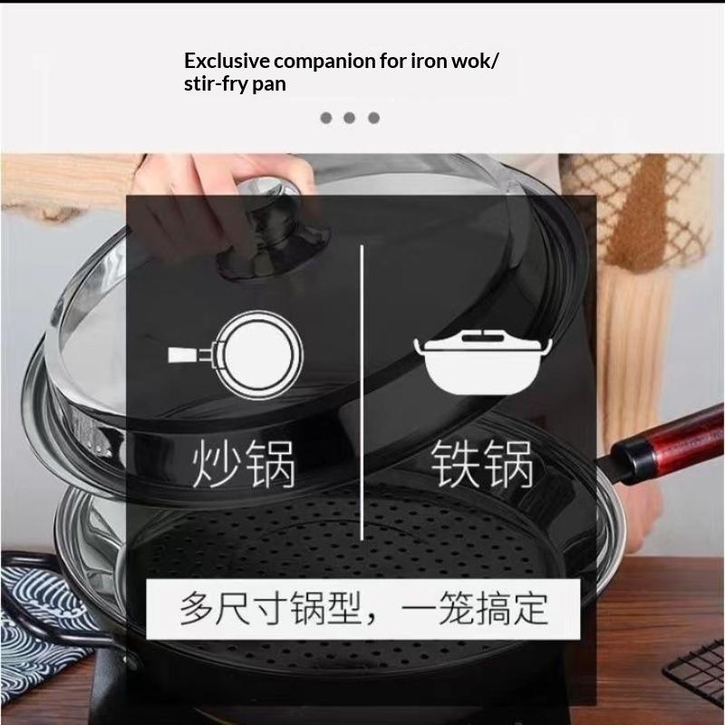 Stainless Steel Steamer Tray Food Grade Material Even Heat Transfer For Home Steaming Buns Vegetables
