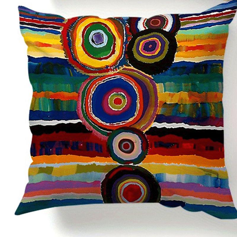 Mandala Pattern Polyester PillowcaseSuitable for Sofa Car Bedroom Decorative Cushion Cover Pillow Cover