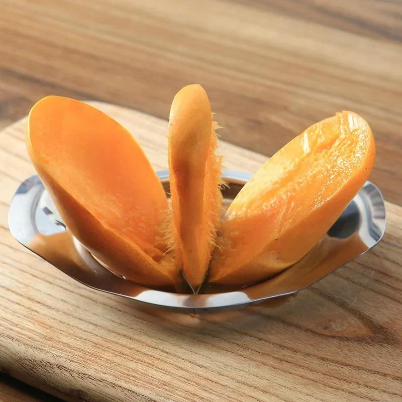 Stainless Steel Mango Cutter Apple Slicer Vegetable Knife Corer Kitchen Easy To Use Peeler Fruit Splitter Cutter Divider Tools