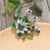 Exquisite retro green elegant classical brooch women's ethnic style coat cardigan corsage temperament versatile pin accessories