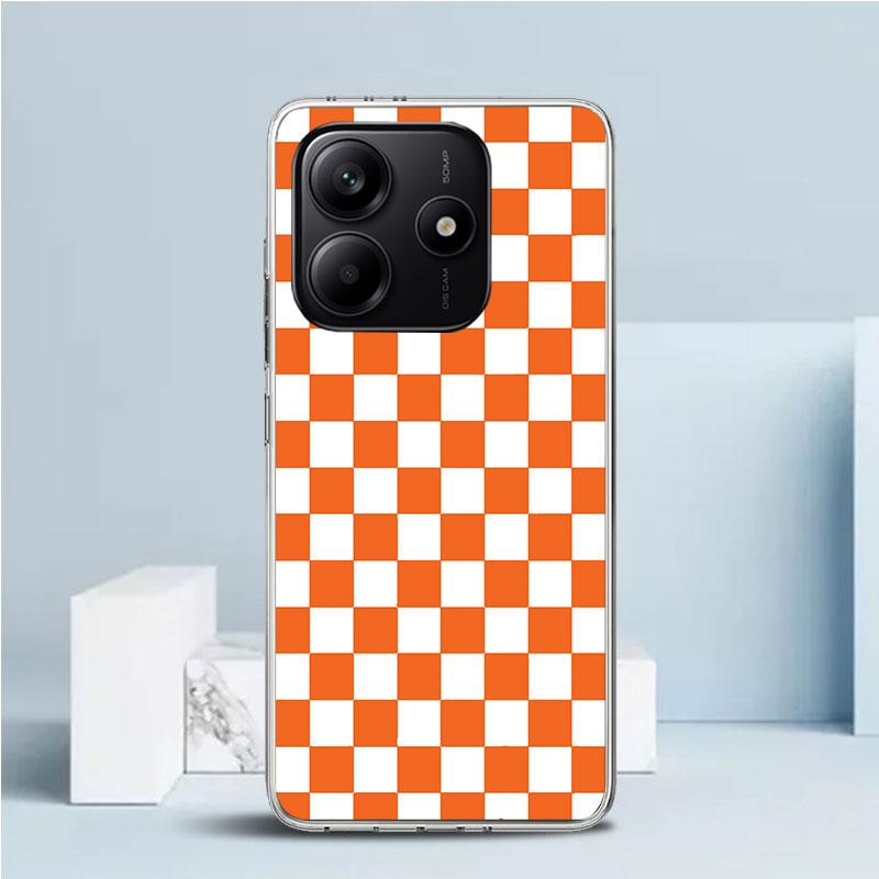 Retro Classic Chess Board Grid Soft Cover for Xiaomi Redmi Note 15 14 13 12 Pro Plus Phone Case 14S 11S 11T 11E 10S 10 4G Patter