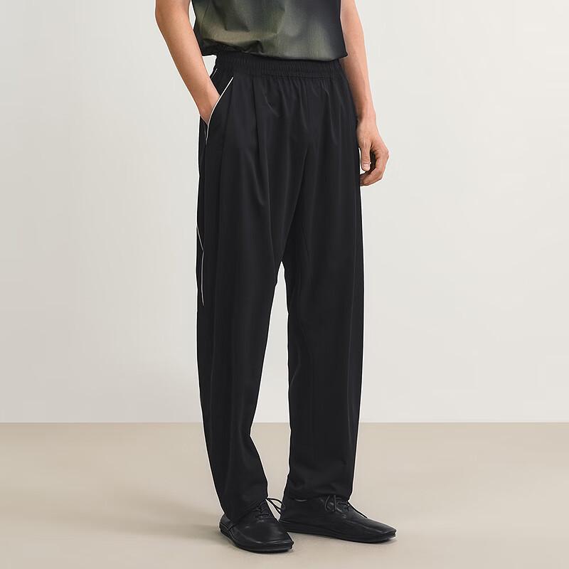 Men's Croquis 2025 Summer Loose Fit Knit Curved Trousers