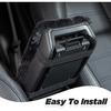 SEG Direct Car Center Console Cover Fluffy Fur Middle Armrest Cover Black