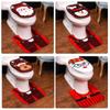 Christmas Home Decorations Bathroom Santa Snowman Toilet Cover Cover Christmas Toilet Cover