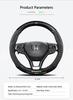 3D Logo Carbon Fiber Leather Car Steering Wheel Covers For Honda Civic Fit Jazz Accord Pilot CRV Odyssey Passport City Shuttle