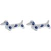 Tableware East Chopstick Rest Dog [Blue] kn-E2-2004-0-02 Porcelain Glossy Dishwasher Safe