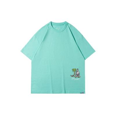 Li Ning X Steven Harrington Collaboration Cartoon Print Loose Fit Crew Neck T-Shirt Men Tops AHSR941-1