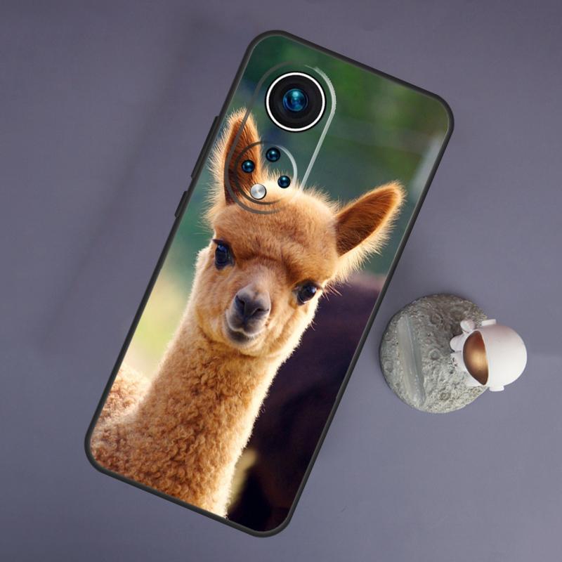 Cute Alpaca Donkey For Huawei Honor Magic 5 Lite 70 50 X8 X9 a P20 P30 P40 P50 P60 Pro P Smart Nova 9 5T Case