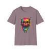 Unisex Softstyle T-Shirt Totenkopf Neon Street Art Rebellion