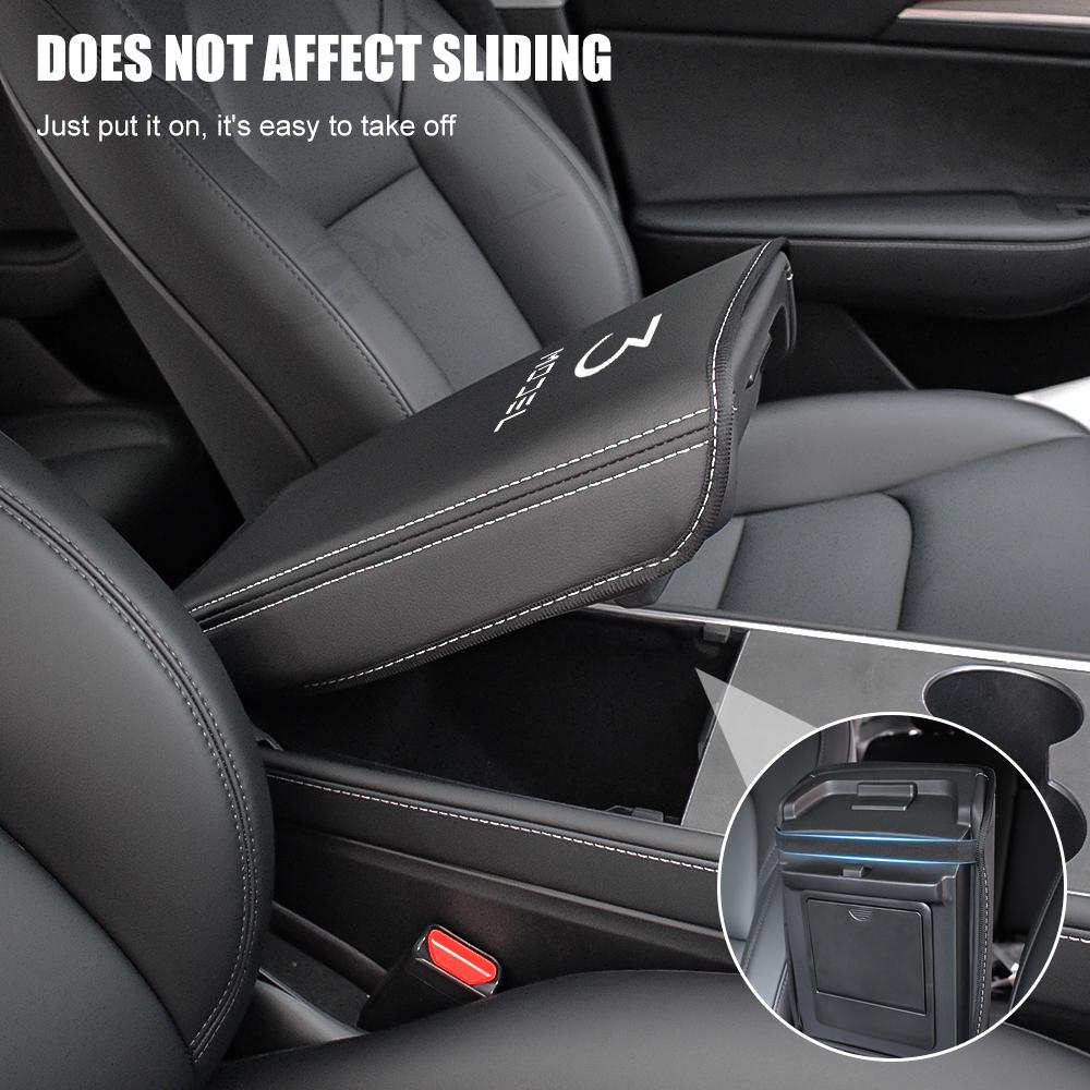 Car Armrest Box Protective Cover Central Control Armrest Interior Car Accessories For Tesla Model 3 Model Y 2017 2018 2019-
