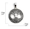 [World Accessories Carmelo] Christian Tree of Life Sterling Silver 925 Pendant Top