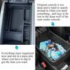 VESUL Center Console Armrest Storage Box Compatible with Ford F-150 F150 2011 2012 2013 2014 ABS Tray ert Organizer Glove Pallet