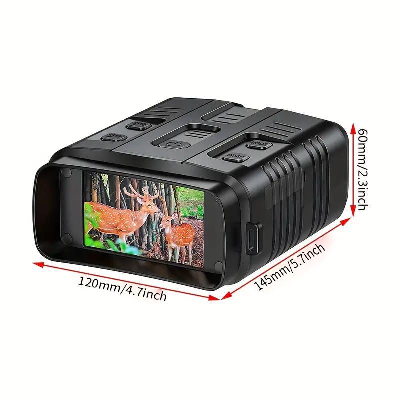 R19 Ultra-HD Day/Night All-Black Infrared Night Vision Device with Large Screen for Photo & Video Recording