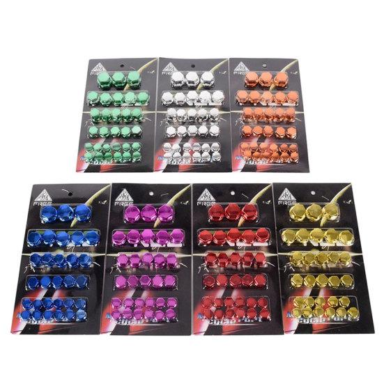 30Pcs Motorcycle Scooter Screw Nut Bolt Caps Cover Decor Motorbike Ornament