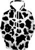Cow spot Pattern Men Hoodie For Men Women Cartoon 3D Printed Hooded Pullover Autumn Casual Men Tops Cosplay Party Sweatshirt
