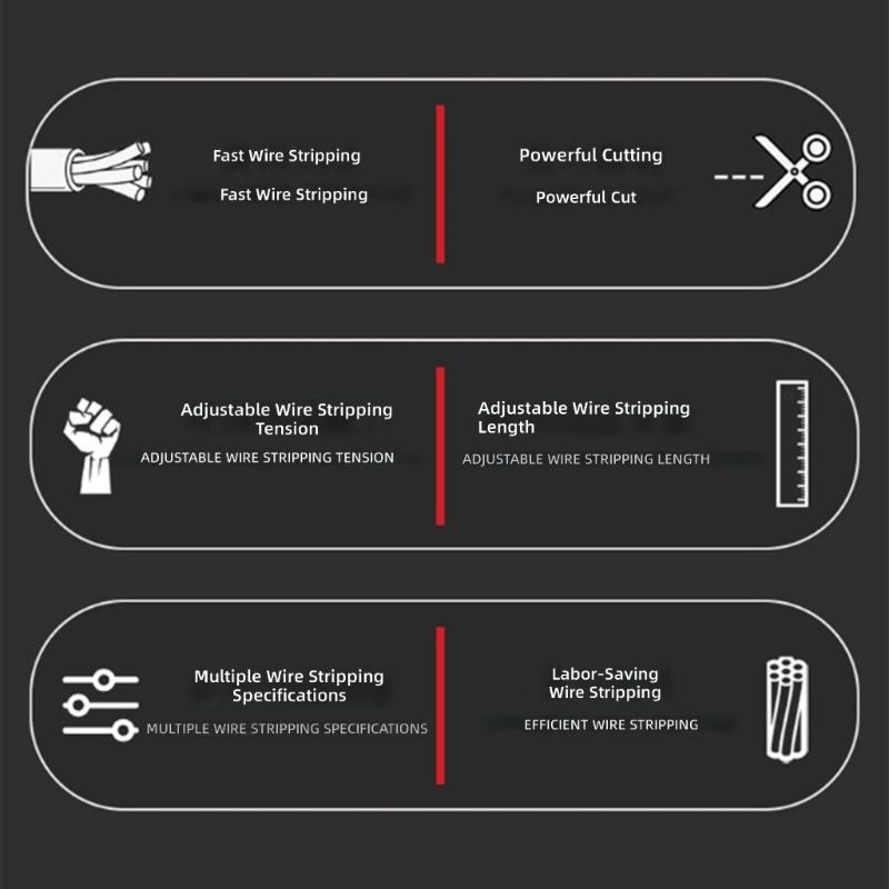 Wire Stripper Tool Multitools Pliers Stripping Cutter Crimping Cable Wire Cutter Electrician Repair Tool