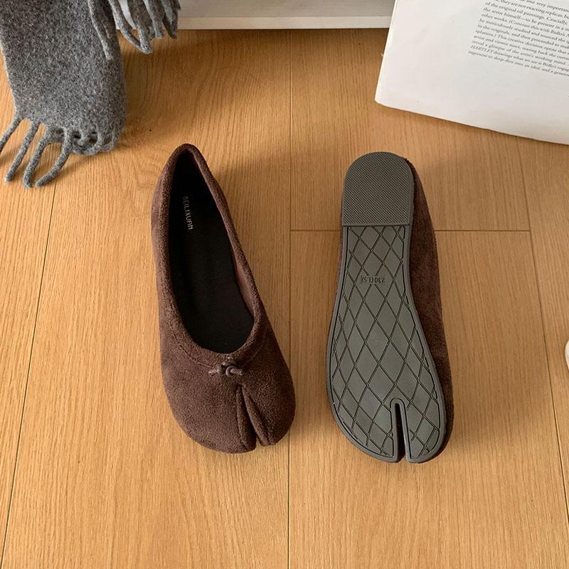 Fashion Strange Toe Fashion Flock Women Flats With Shoes Casual Female Soft Shallow Footwear Slip On Ladies Flats Shoes