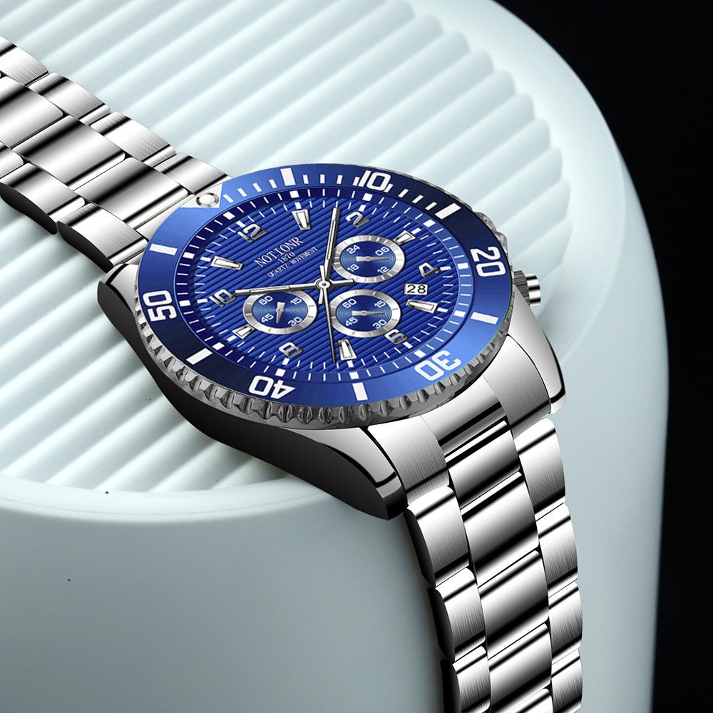 Fashion Business Men's Watch Multi-dial Men's Watch Sports Watch Classic Quartz Watch Stainless Steel Watch Calendar Watch