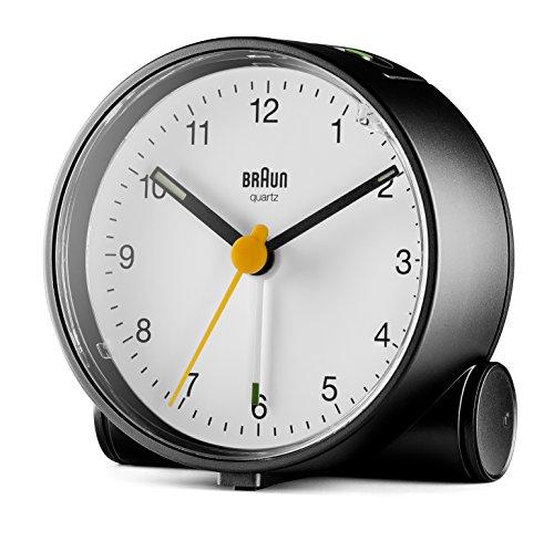 BRAUN Classic Analog Alarm Clock BC01BW
