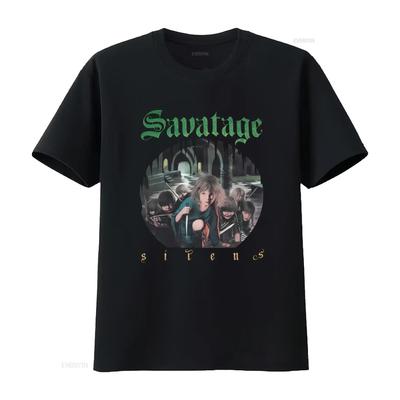SAVATAGE SIRENS'83 Camiseta Progresiva Jon Oliva Band para Hombre S 4XL NG2688 vintage Lavada Cómoda Casual Ligeramente Unisex ...