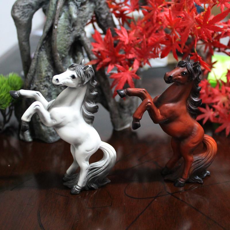 Simulated Resin Horse Model Decor Tabletop Figurine Micro Landscape Decoration