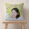 POP Korean Singer I-IU Pillow Covers Cartoon Sofa Decorative Home Double-sided Printing Short Plush Cute Cushion Cover