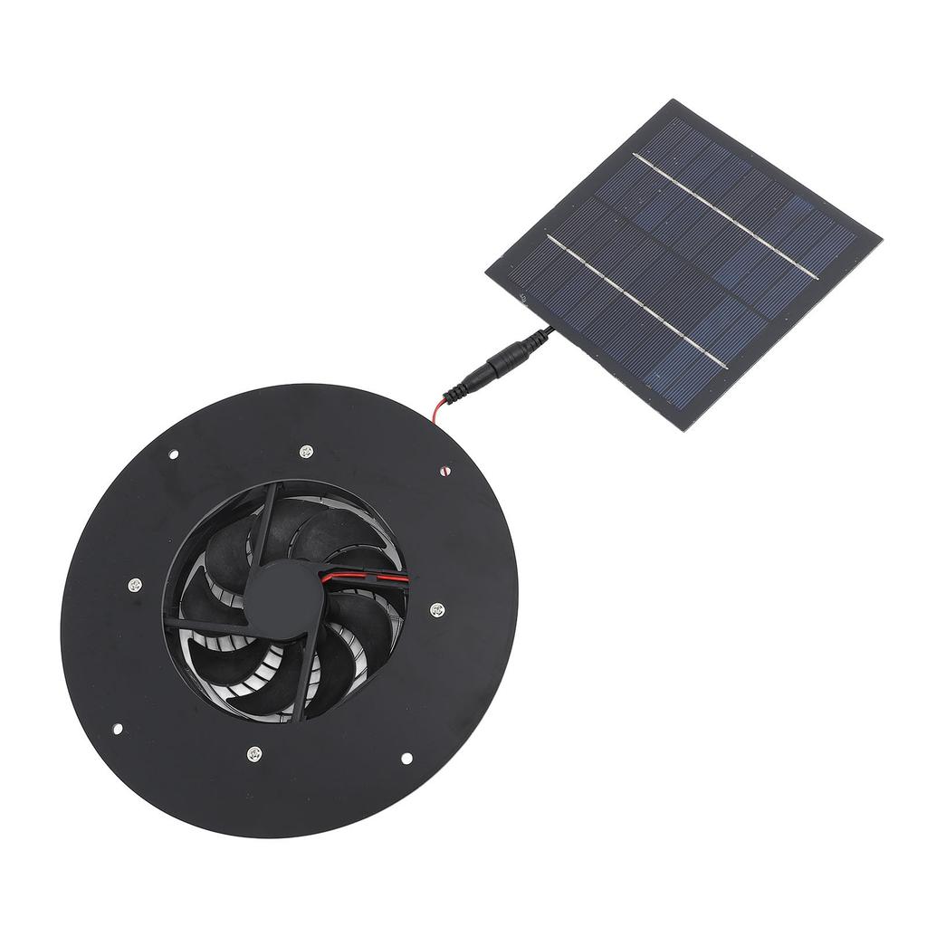 Solar Powered Exhaust Fan 10W Solar Panel High Efficiency Low Noise Solar Ventilation Fan for