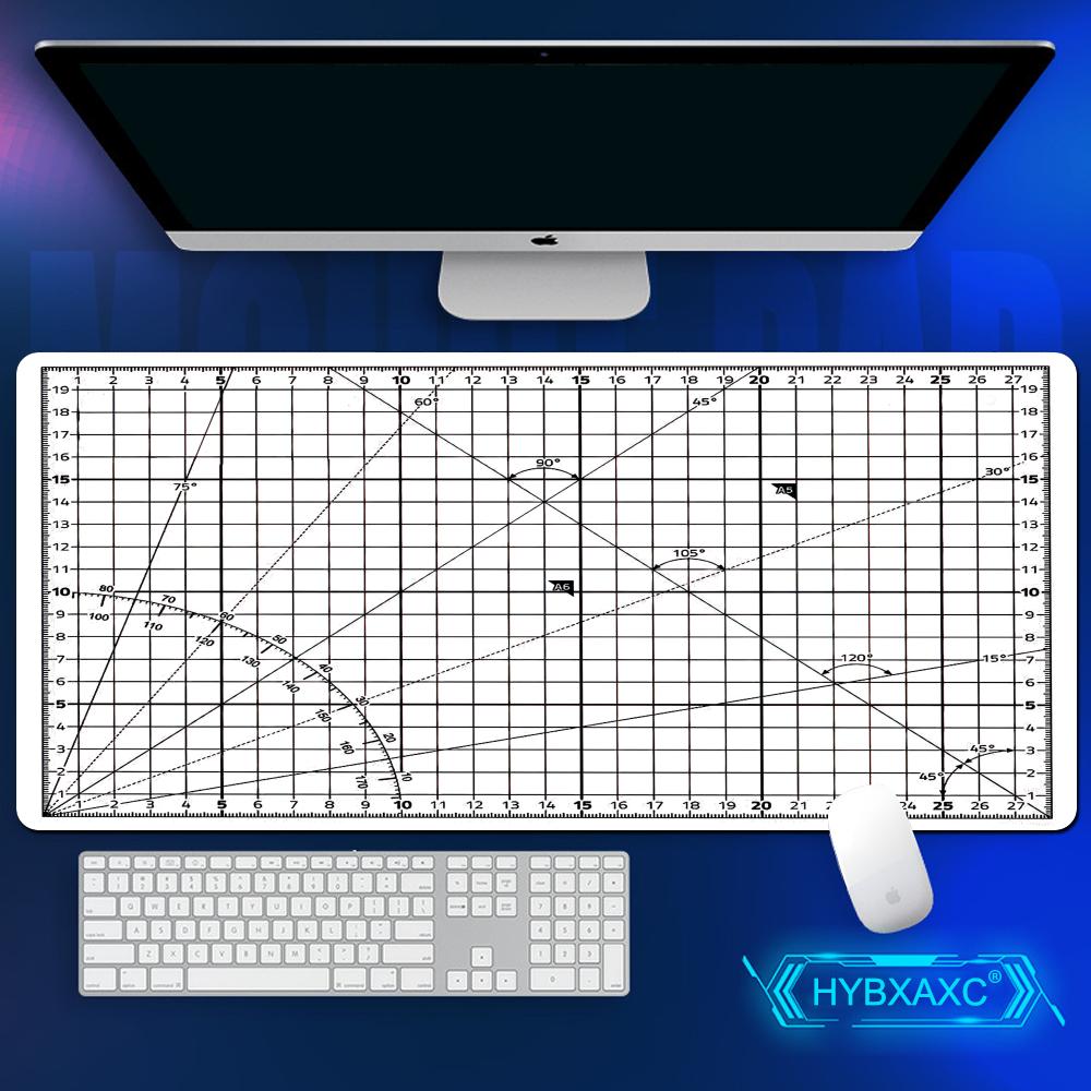 Cutting-Mat-white-on-black Mouse Pad Office Laptop Deskmat Anime Mousepad Gamer Keyboard Mouse Mat Computer Accessories