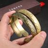 Vintage Daisy Flower Open Cuff Bracelet Antique Brass Finish for Women Mother Gift