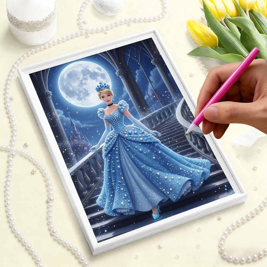 Disney 5D Pearl Painting Set DIY Snow Queen Elsa Painting Creative Hobby Home Decoration Children S Gift Knitted Decoration Wall Decorative Item