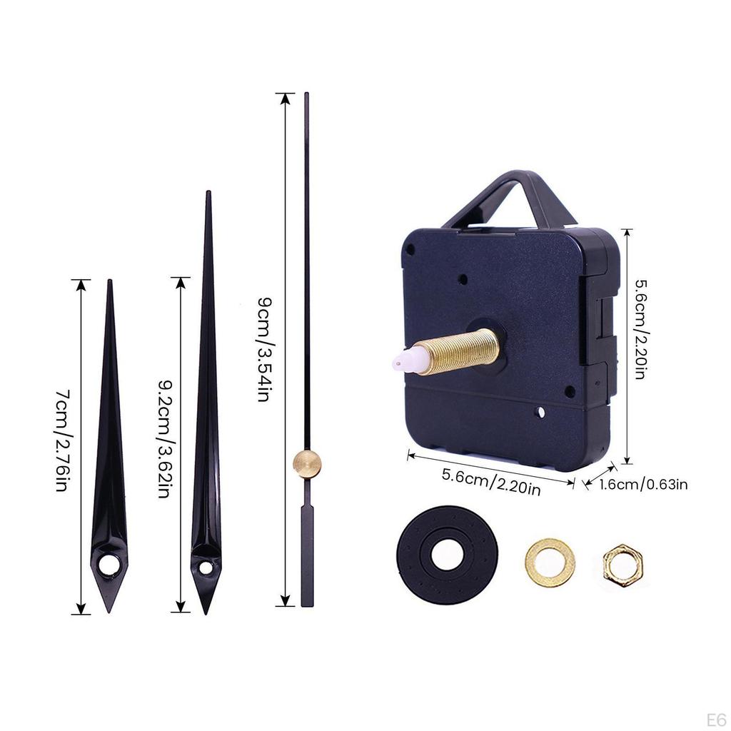 DIY Wall Clock Movement Mechanism Battery Operated Silent Sweep for Clocks Marble
