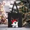 Christmas Letter Print Messenger Bag Student Casual Canvas Bag New