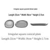 Retro Stainless Steel Bowl & Plate Set - Stylish Tableware for Home & Outdoor Use