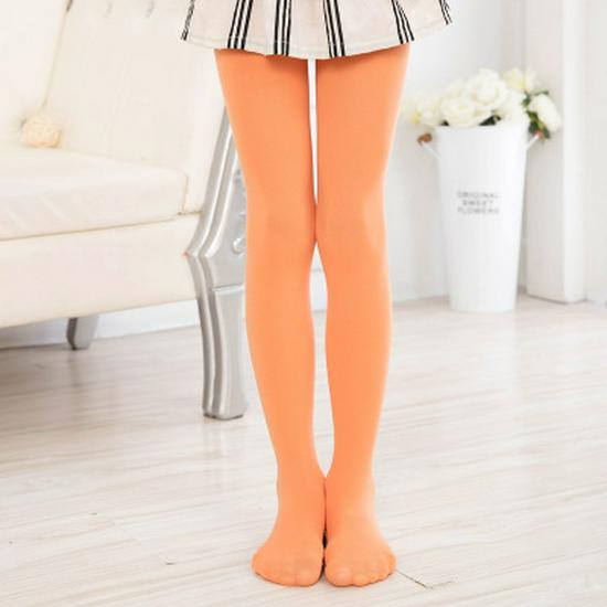 Children's Spring/Summer White Velvet Dance Pantyhose - High Elastic Leggings for Girls