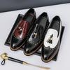 Large size 2025 men's loafers four seasons new casual business leather shoes fashion men's shoes foot fringed shoes