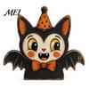 Halloween Gift for Friends Tiered Tray Decorations, Wooden Tabletop Ornaments, Vintage Centerpiece Retro Style Craft Decorations Home Kitchen