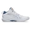 Asics Gel-Hoop V17 Minimalistische Stoßdämpfung Rutschfest Langlebig Low-Top Basketballschuhe Herren Sneaker Weiß Blau 1063A096-102